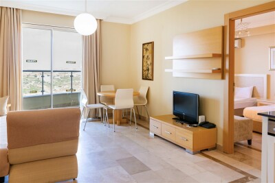 Goldcity'de 2+1 Rezidans, Alanya Kale ve Deniz Manzaralı