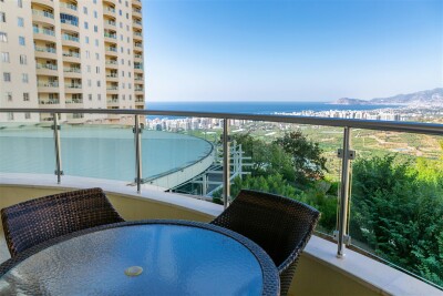 Goldcity'de 2+1 Rezidans, Alanya Kale ve Deniz Manzaralı