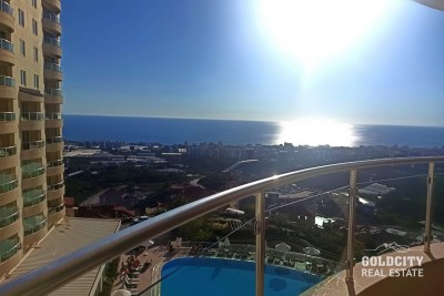 Goldcity Residence 1+1, 1 Bathroom, Alanya, Sea view