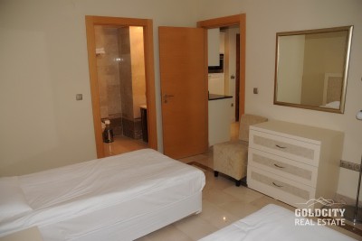 آپارتمان ۲ خوابه و ۲ سرویس بهداشتی با منظره استخر ریلکس ودریا در گلدسیتی